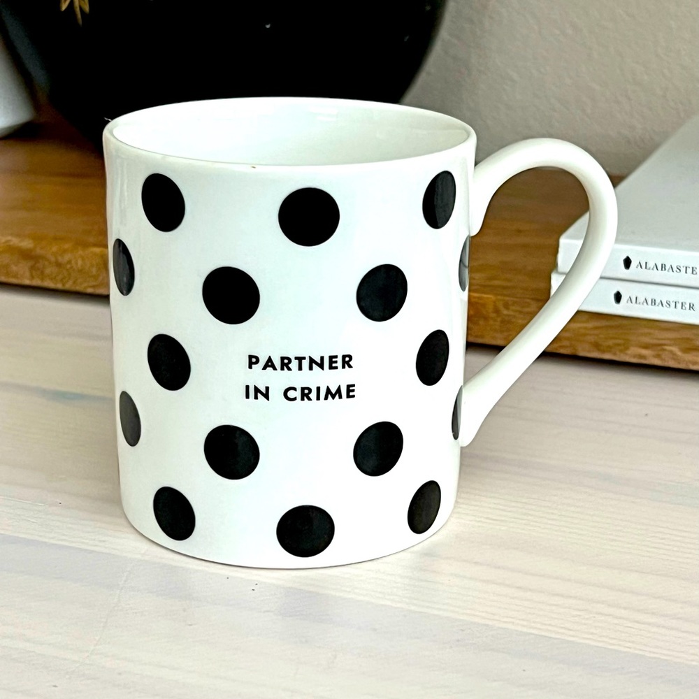 Kate Spade Lenox Partner in Crime Polka Dot mug